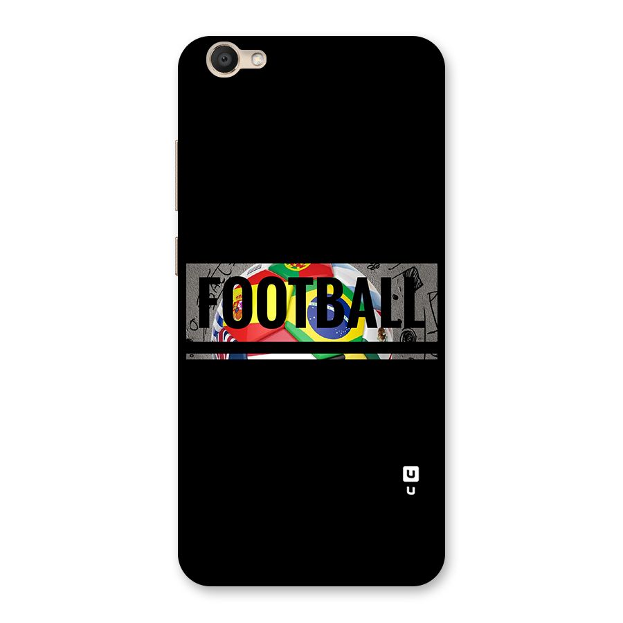 Football Typography Back Case for Vivo V5
