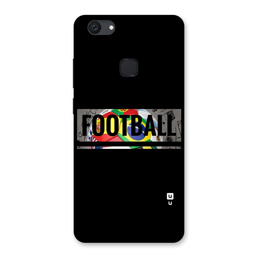 Football Typography Back Case for Vivo V7 Plus
