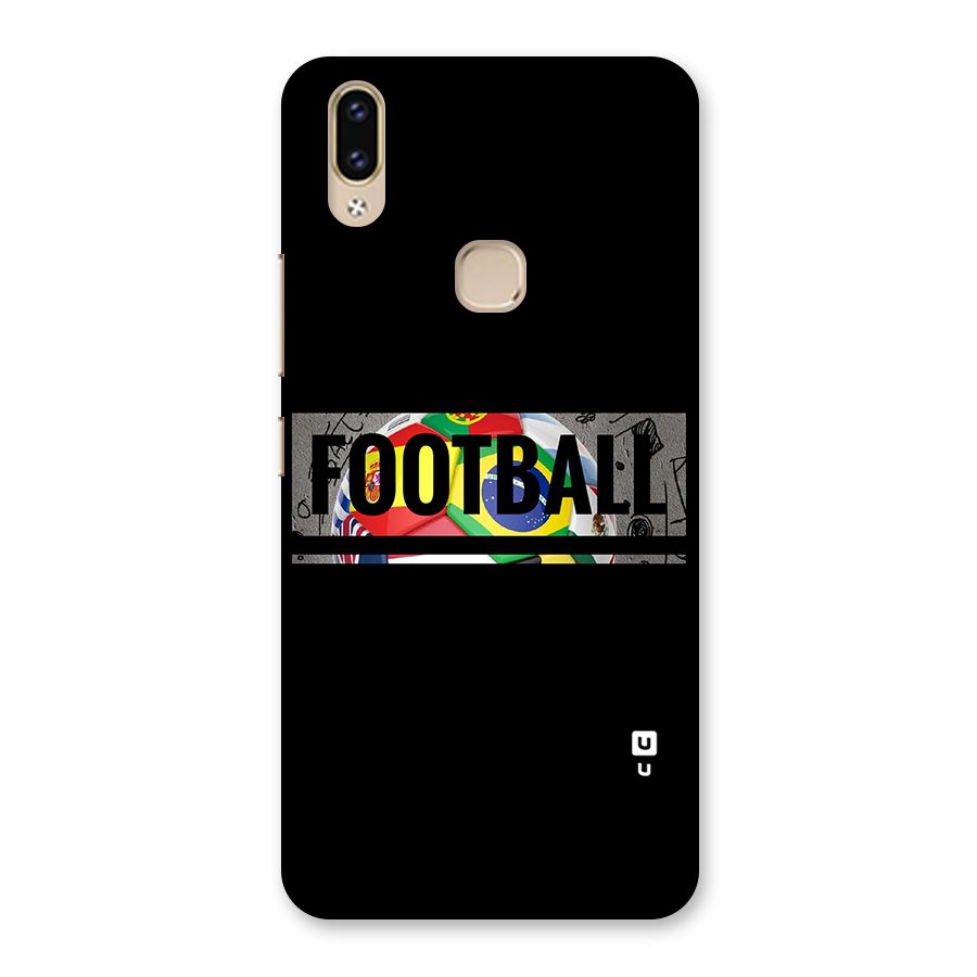 Football Typography Back Case for Vivo V9 Youth