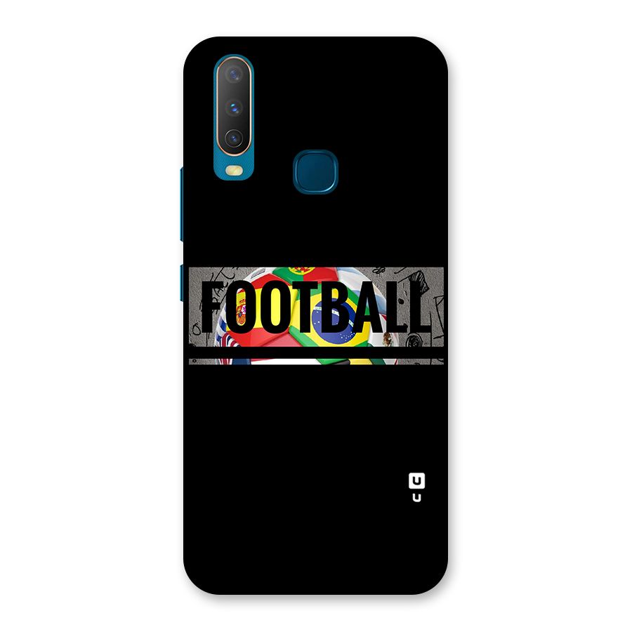 Football Typography Back Case for Vivo Y17