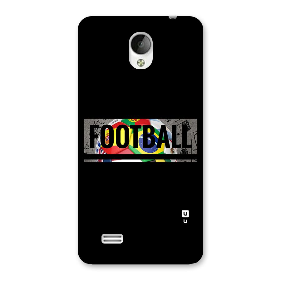 Football Typography Back Case for Vivo Y21