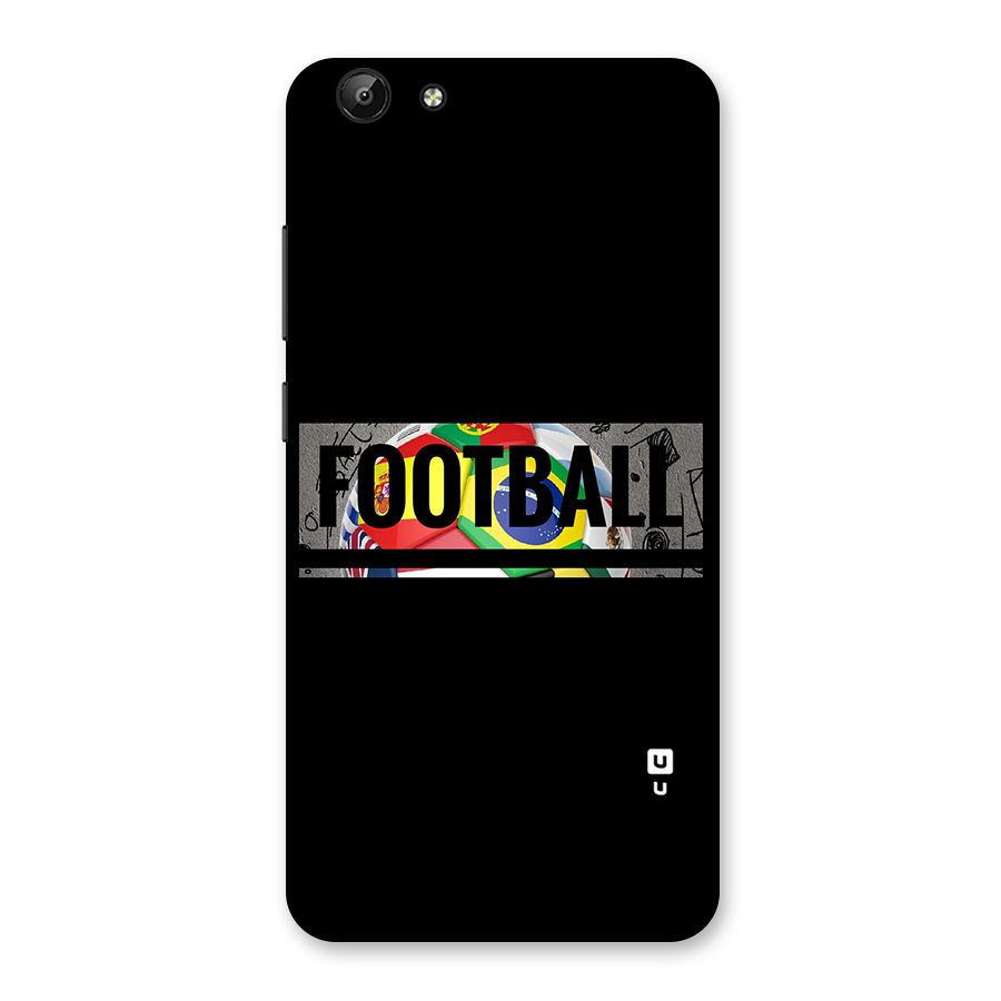 Football Typography Back Case for Vivo Y69