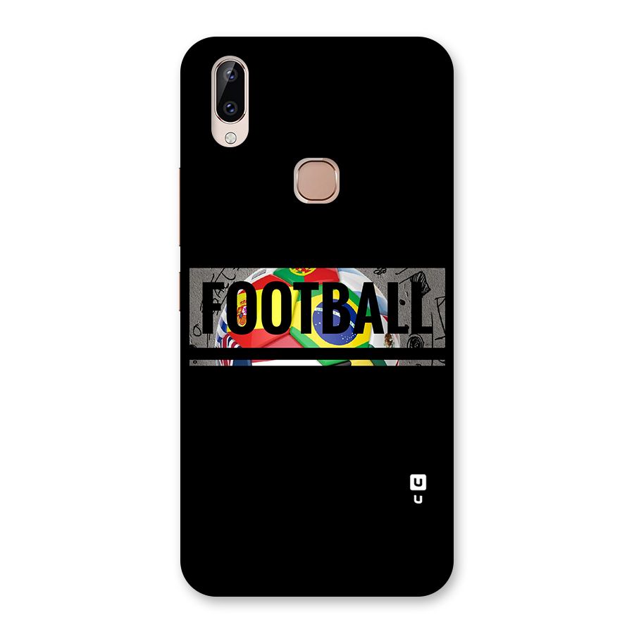 Football Typography Back Case for Vivo Y83 Pro