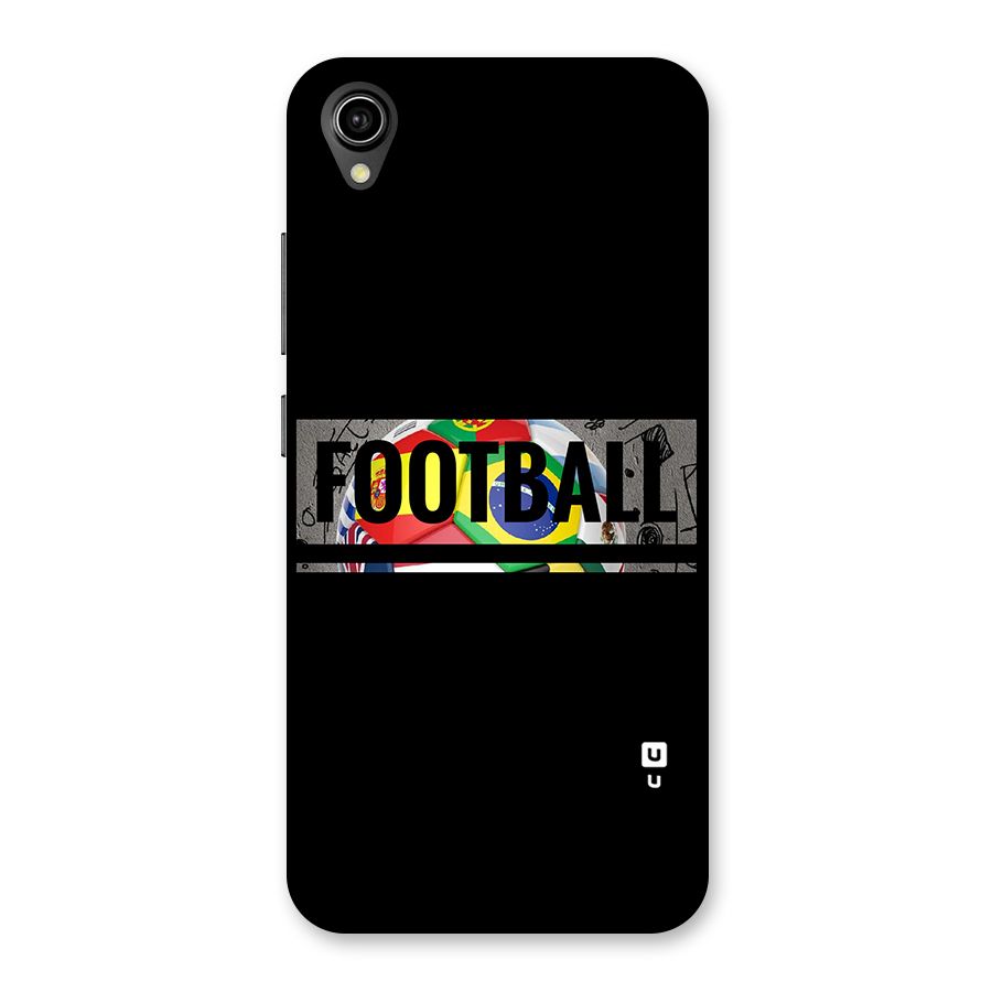 Football Typography Back Case for Vivo Y90