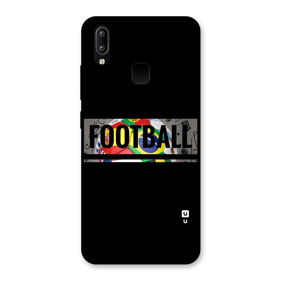 Football Typography Back Case for Vivo Y93