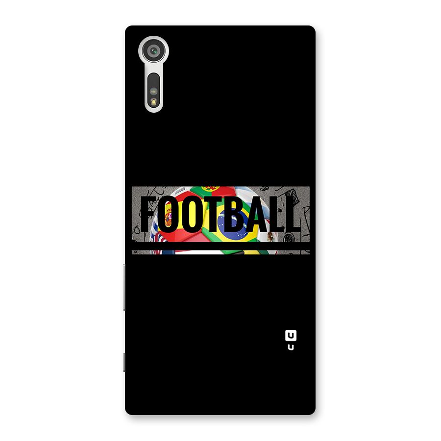 Football Typography Back Case for Xperia XZ