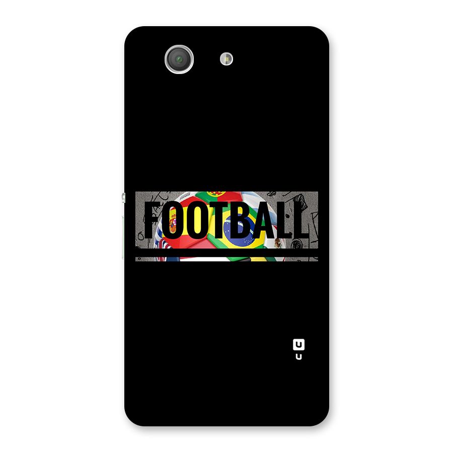 Football Typography Back Case for Xperia Z3 Compact