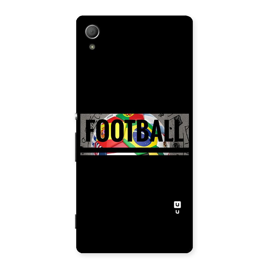 Football Typography Back Case for Xperia Z4
