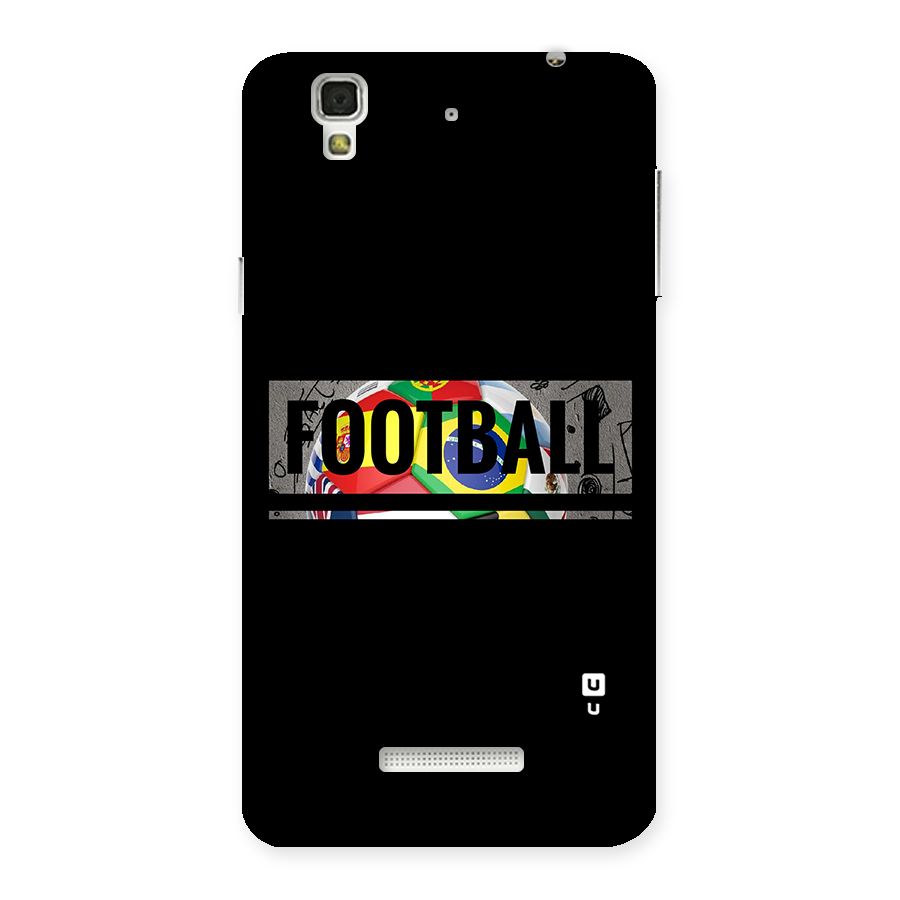 Football Typography Back Case for YU Yureka Plus