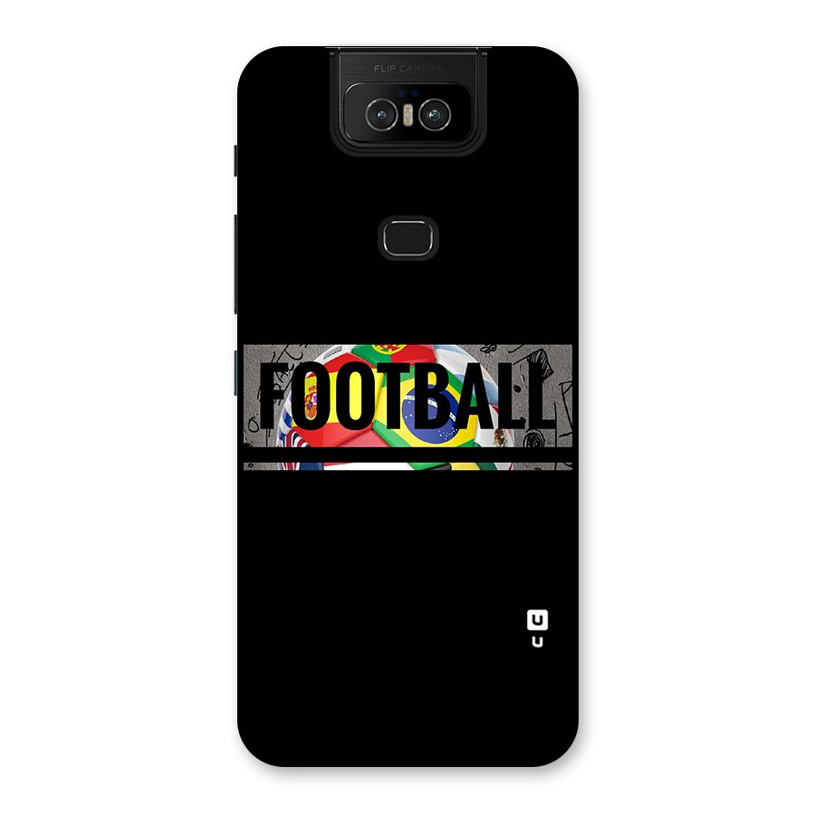 Football Typography Back Case for Zenfone 6z