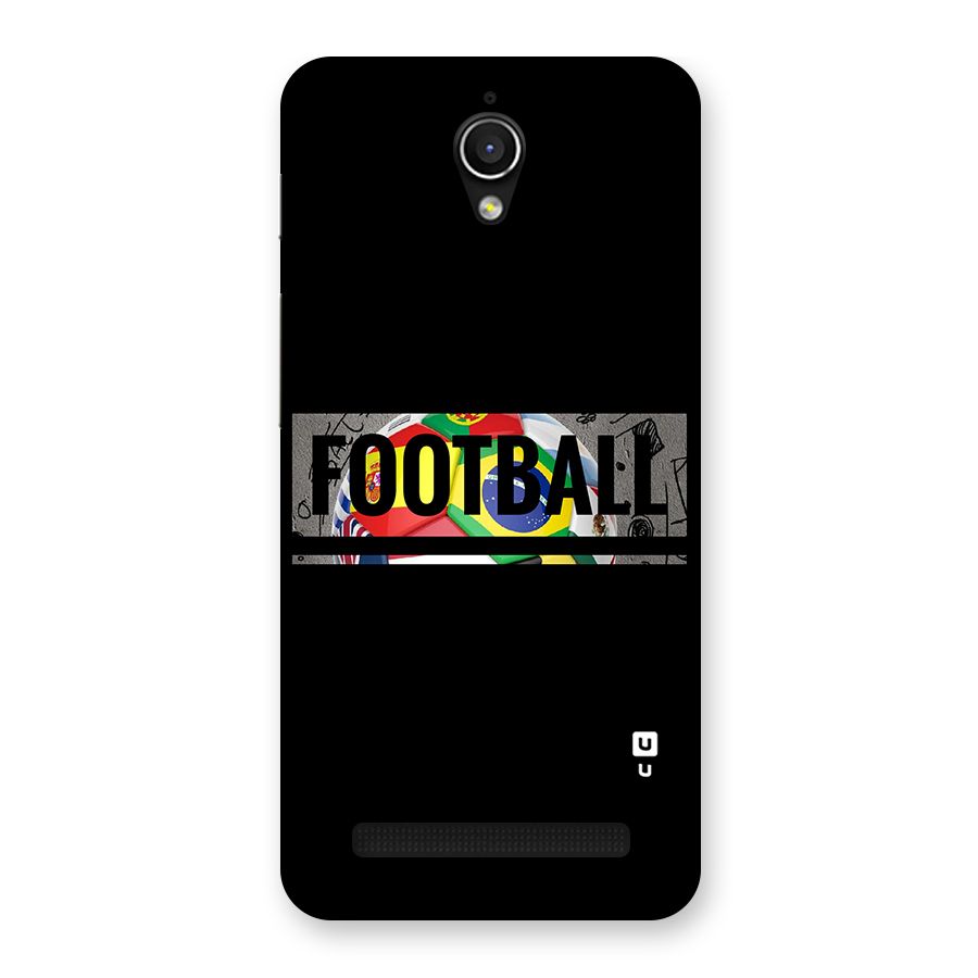 Football Typography Back Case for Zenfone Go
