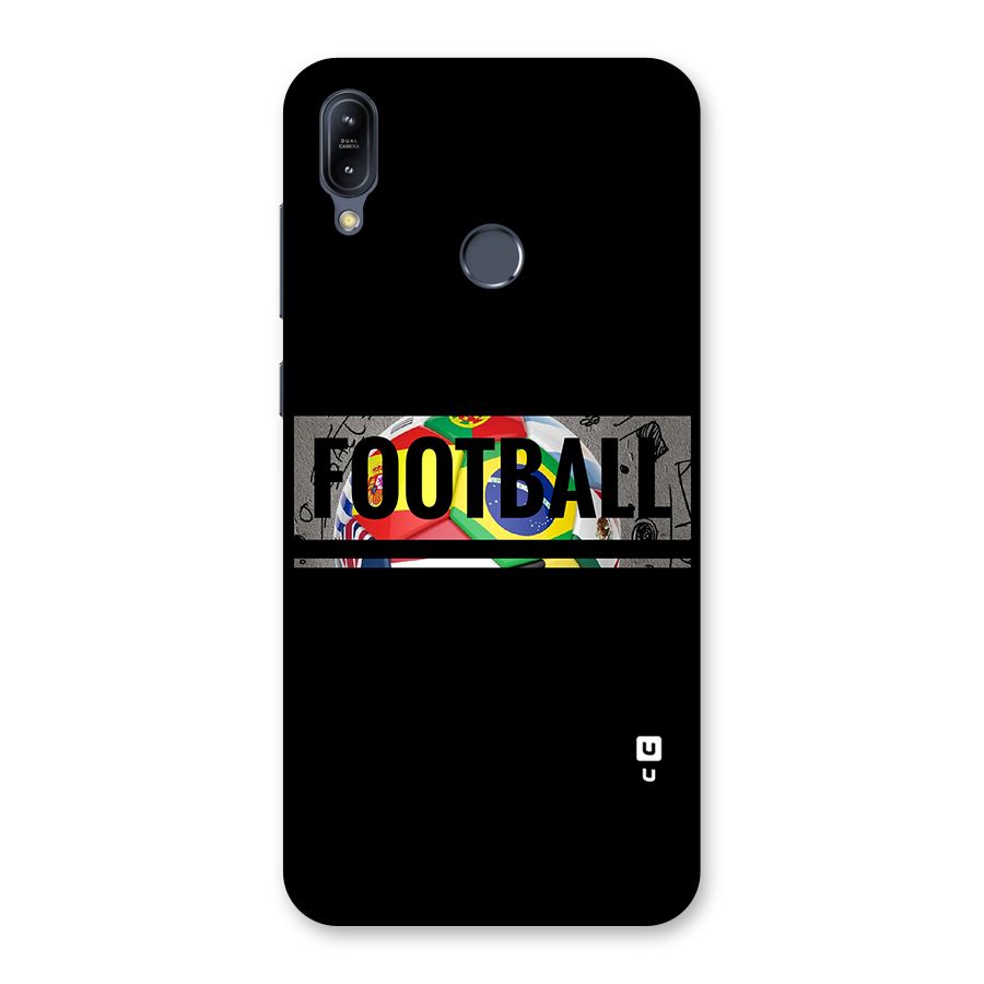 Football Typography Back Case for Zenfone Max M2