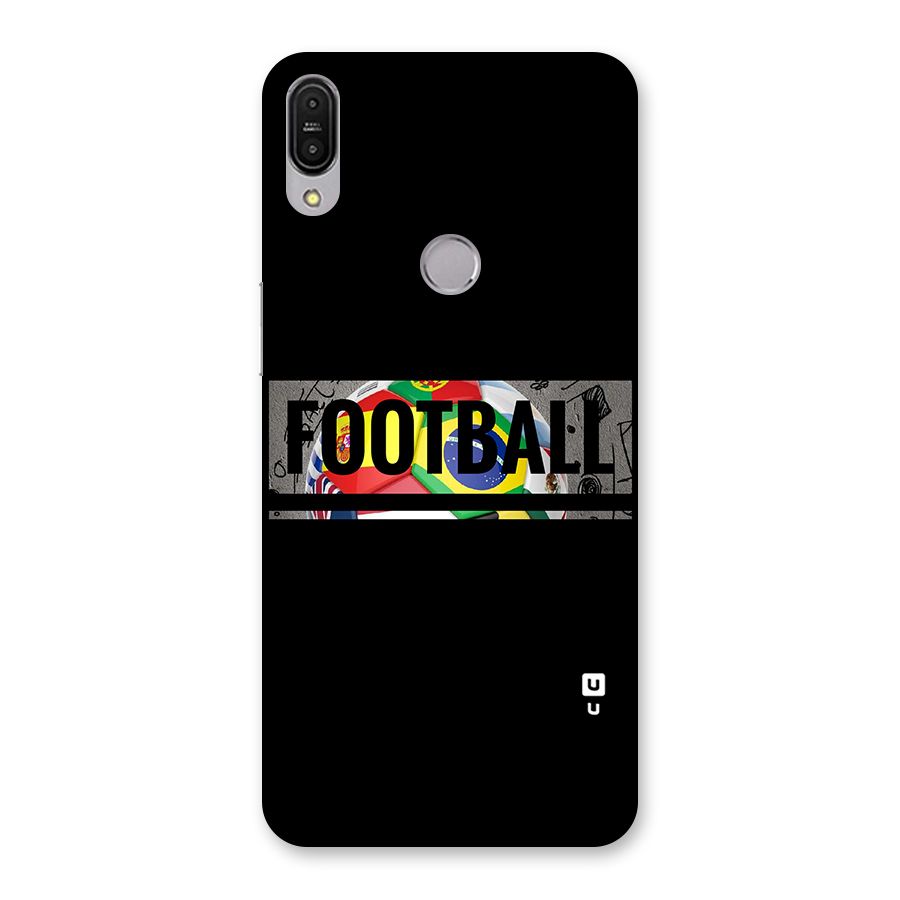 Football Typography Back Case for Zenfone Max Pro M1