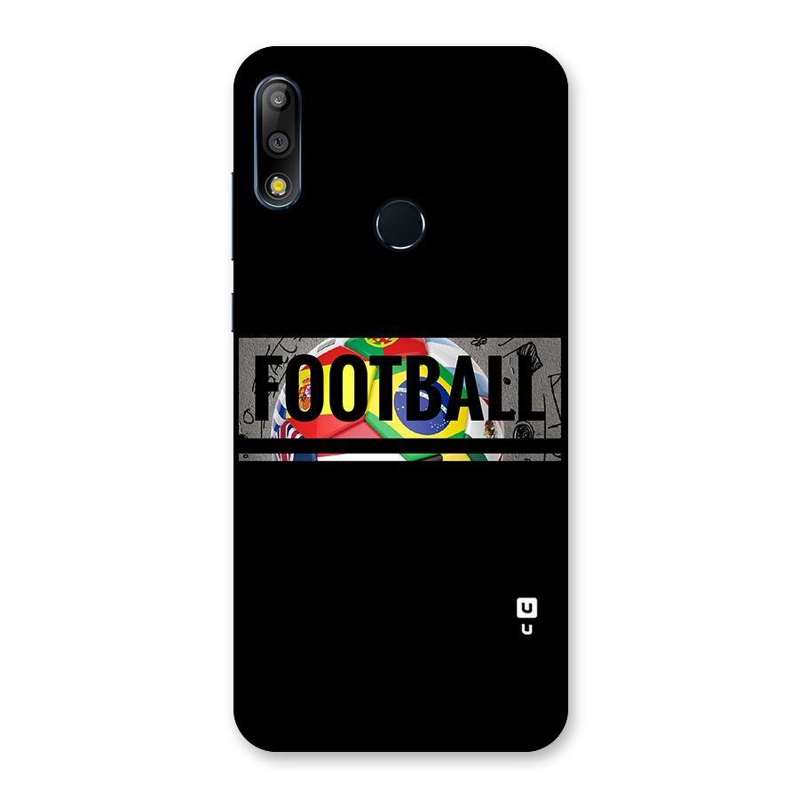 Football Typography Back Case for Zenfone Max Pro M2