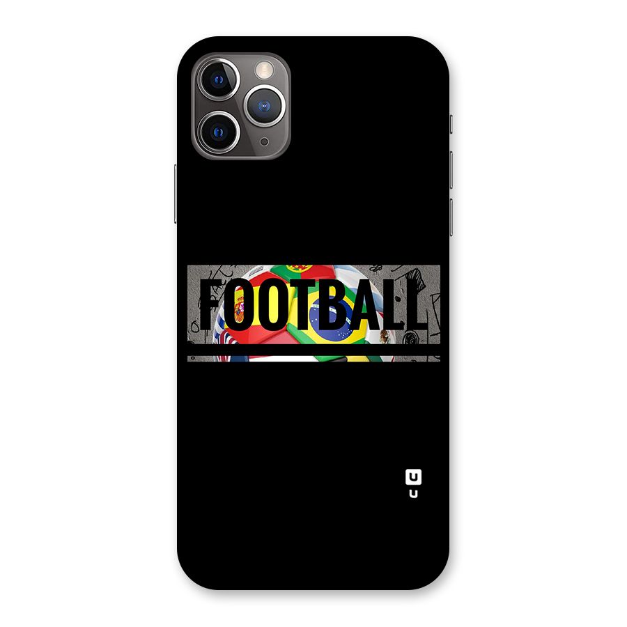 Football Typography Back Case for iPhone 11 Pro Max