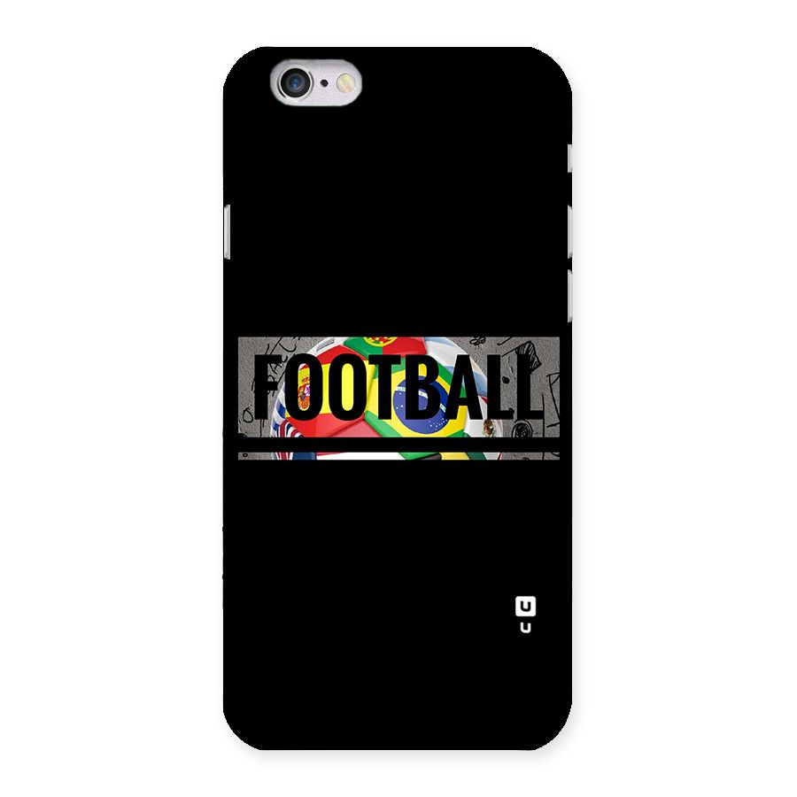 Football Typography Back Case for iPhone 6 6S