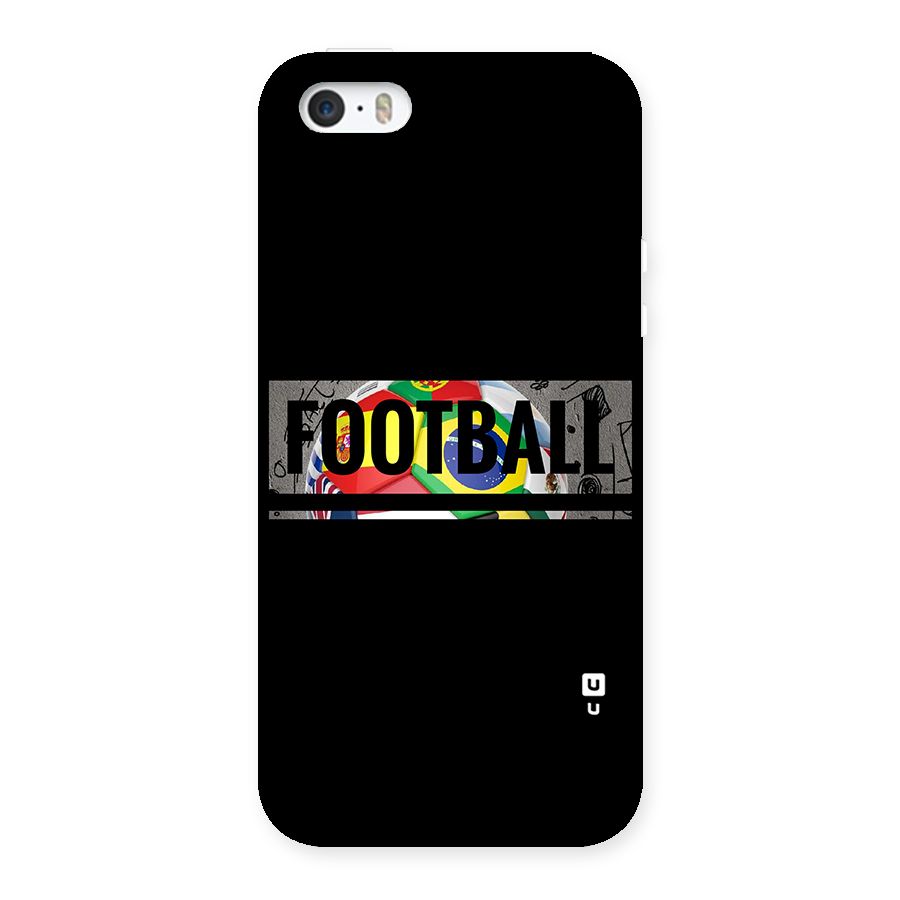 Football Typography Back Case for iPhone SE