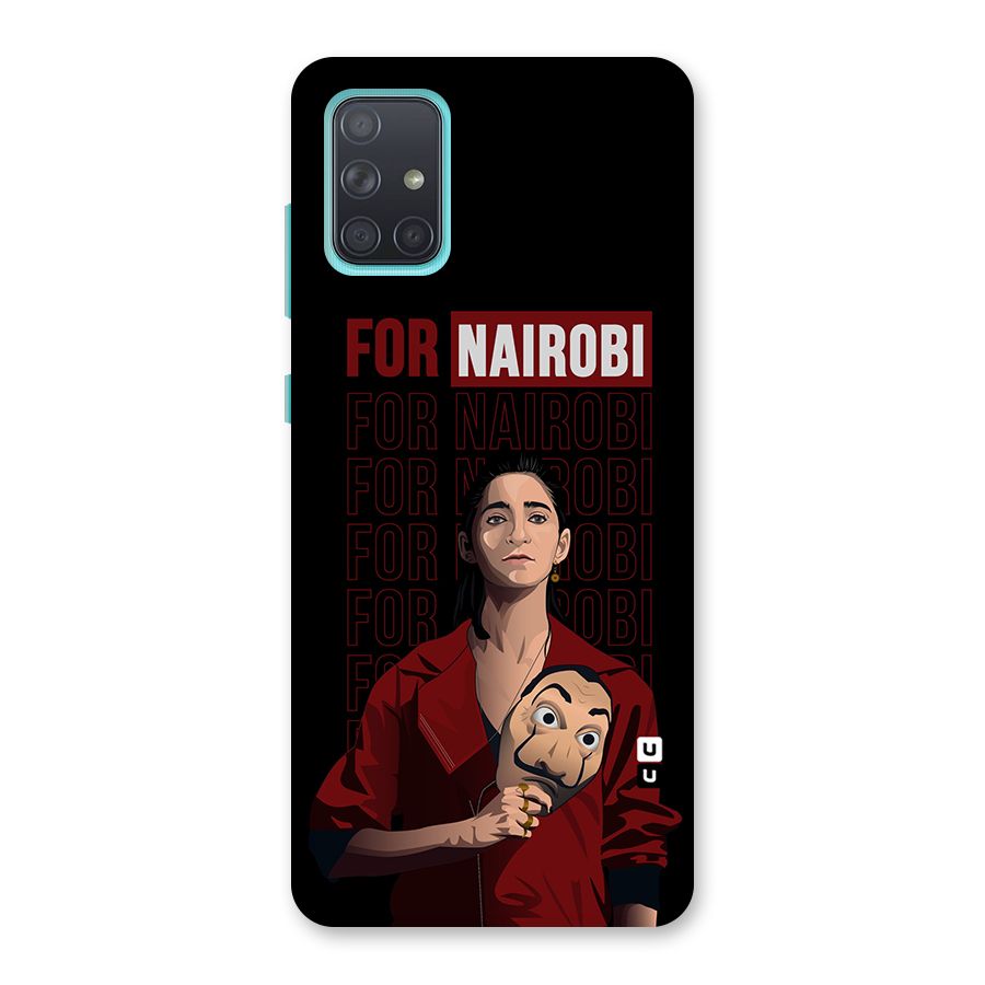 For Nairobi Money Heist Back Case for Galaxy A71
