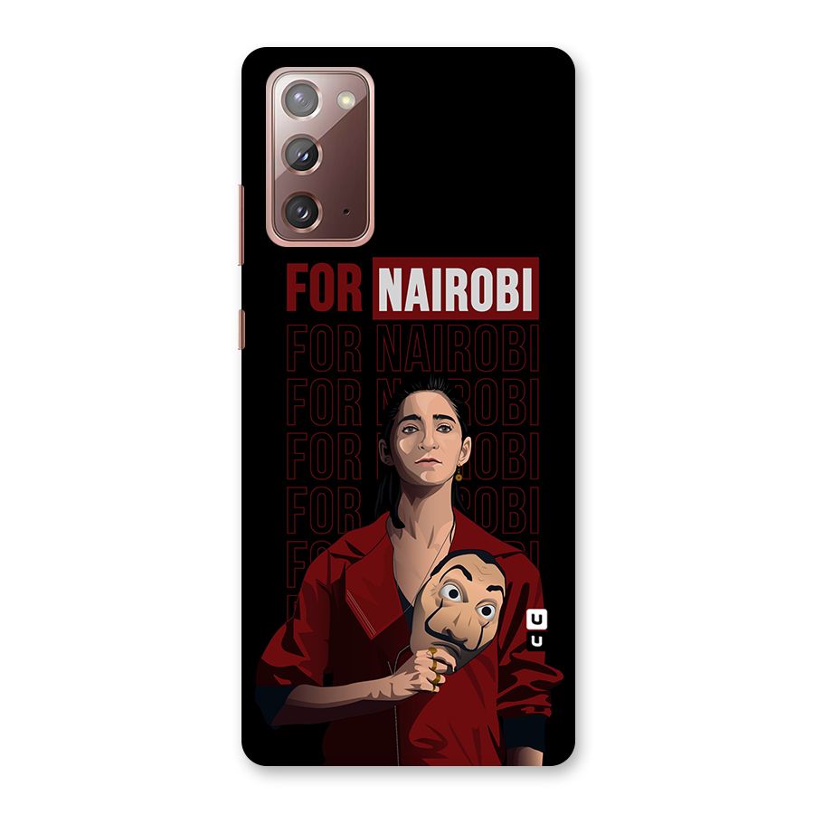 For Nairobi Money Heist Back Case for Galaxy Note 20