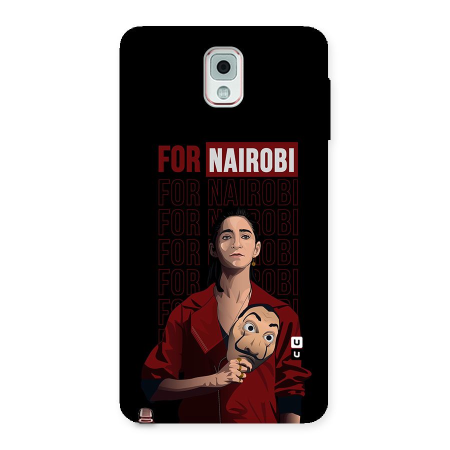 For Nairobi Money Heist Back Case for Galaxy Note 3