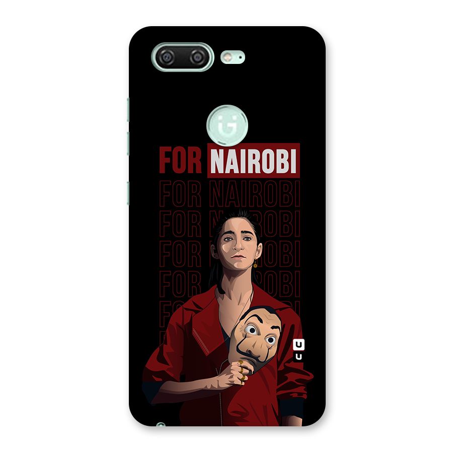 For Nairobi Money Heist Back Case for Gionee S10