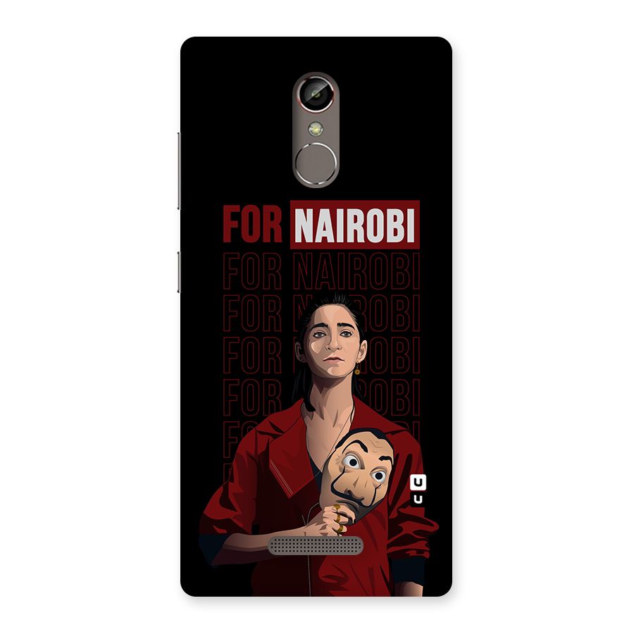 For Nairobi Money Heist Back Case for Gionee S6s