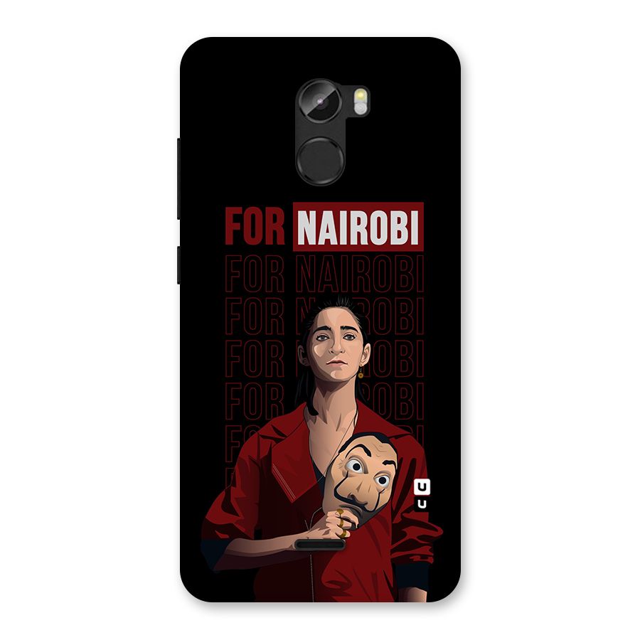 For Nairobi Money Heist Back Case for Gionee X1