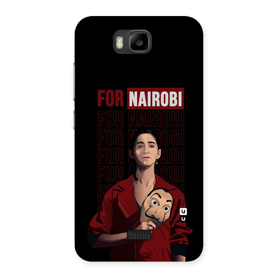 For Nairobi Money Heist Back Case for Honor Bee