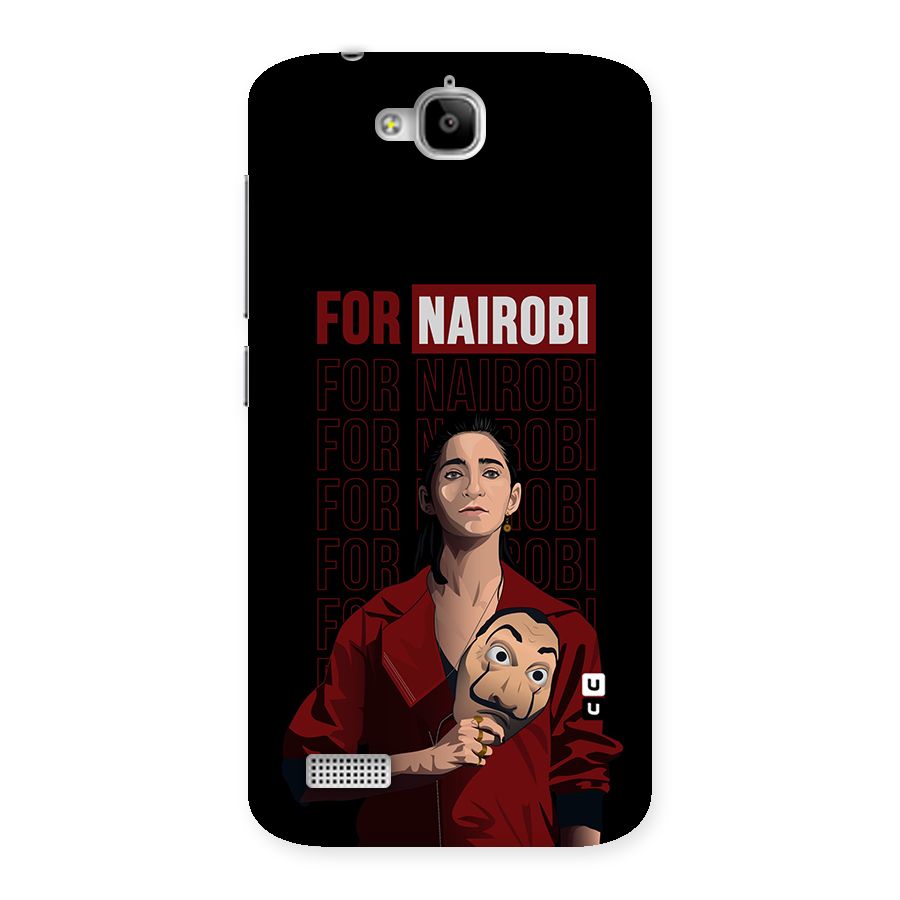 For Nairobi Money Heist Back Case for Honor Holly