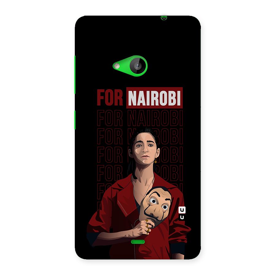 For Nairobi Money Heist Back Case for Lumia 535