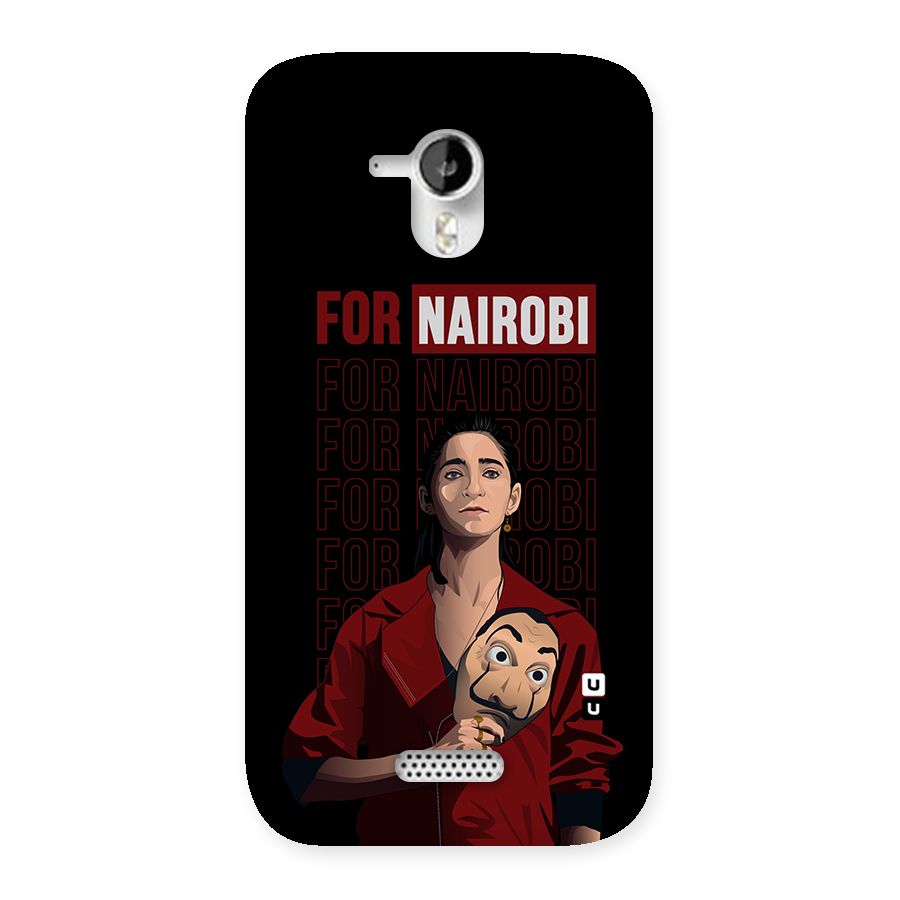 For Nairobi Money Heist Back Case for Micromax Canvas HD A116