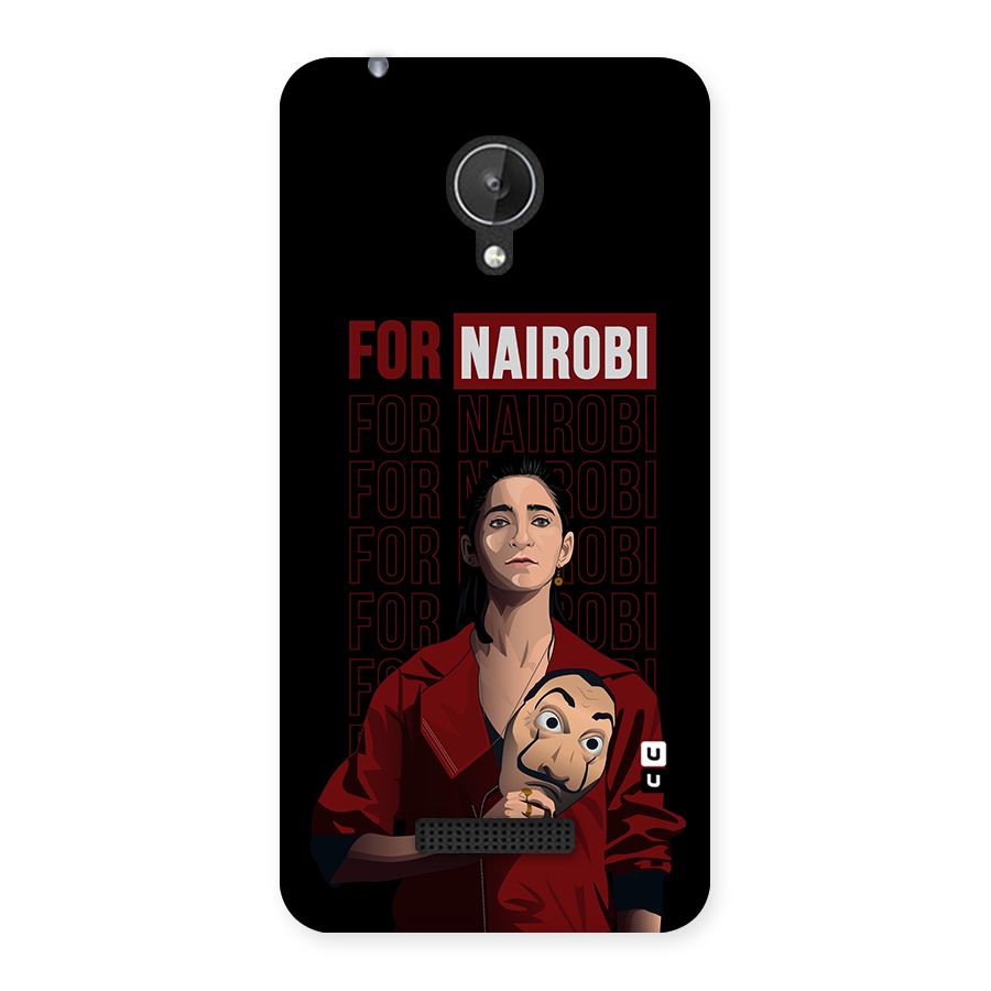 For Nairobi Money Heist Back Case for Micromax Canvas Spark Q380