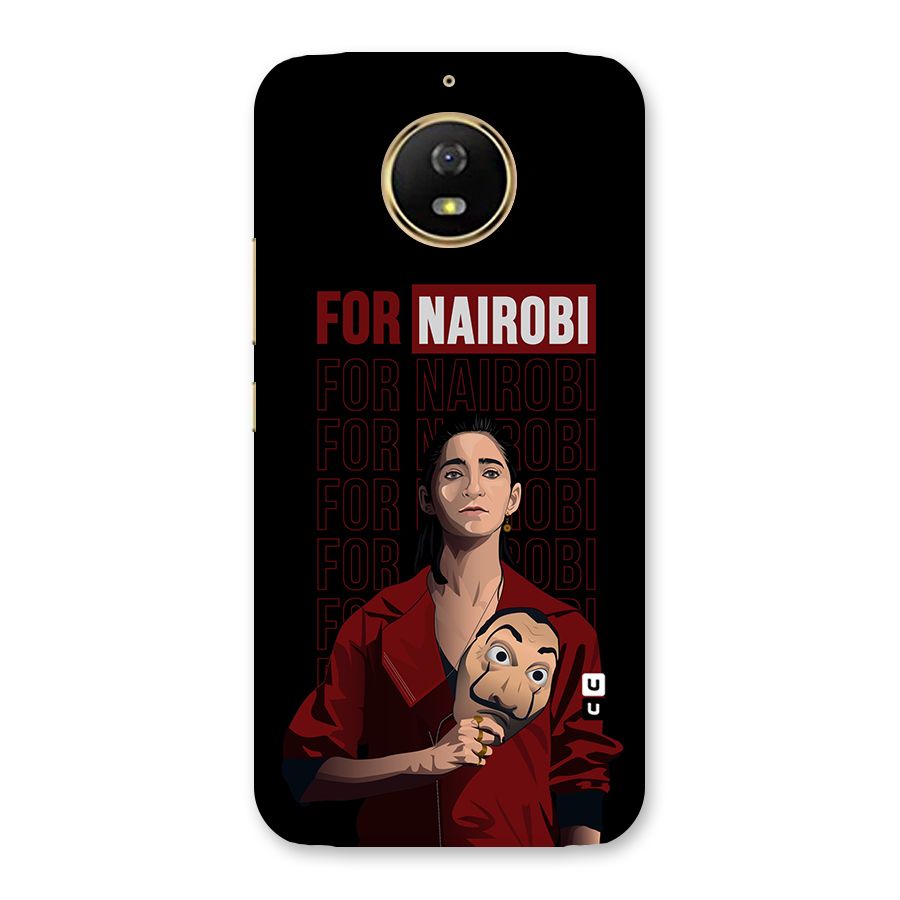 For Nairobi Money Heist Back Case for Moto G5s