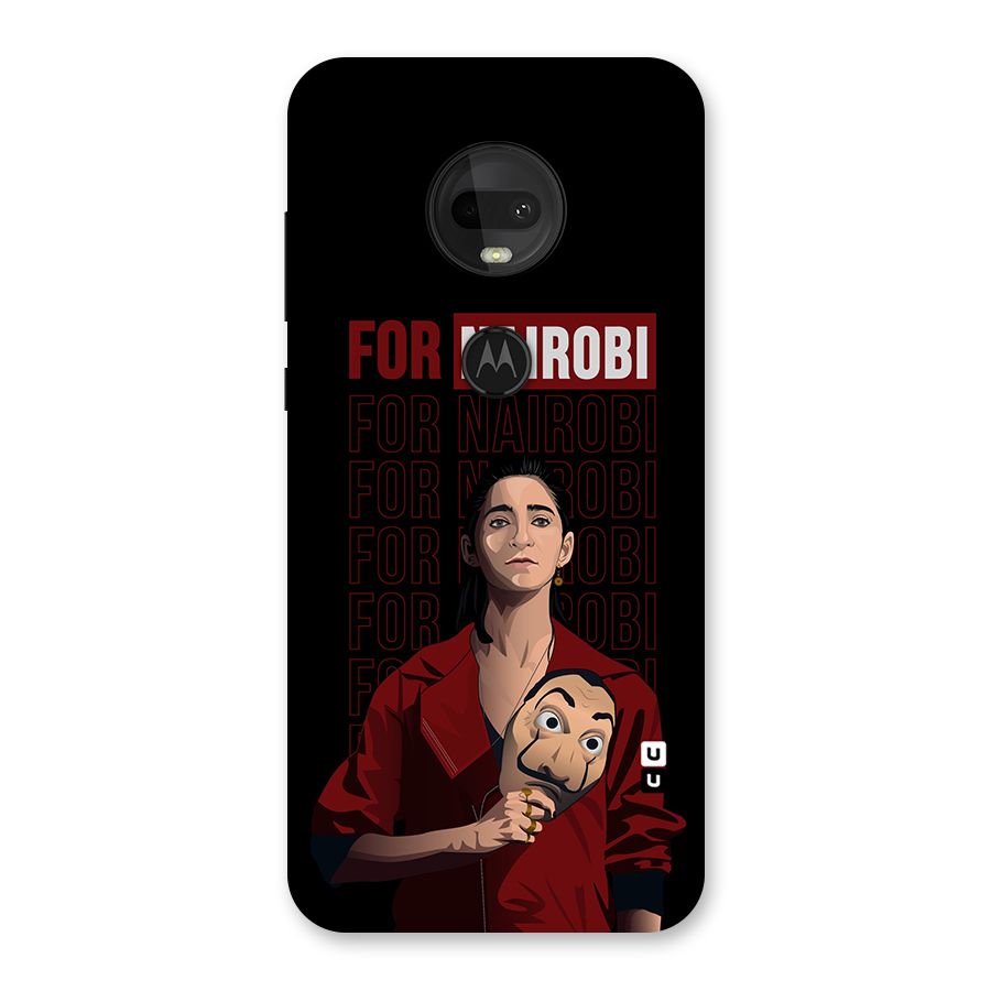 For Nairobi Money Heist Back Case for Moto G7