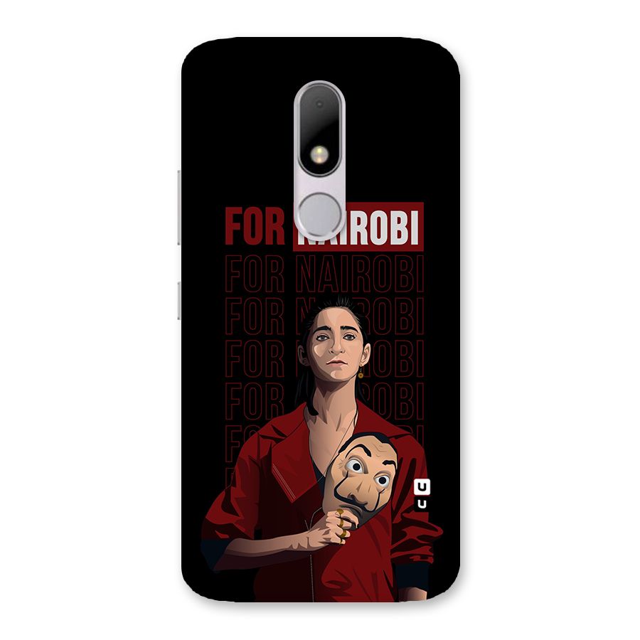 For Nairobi Money Heist Back Case for Moto M
