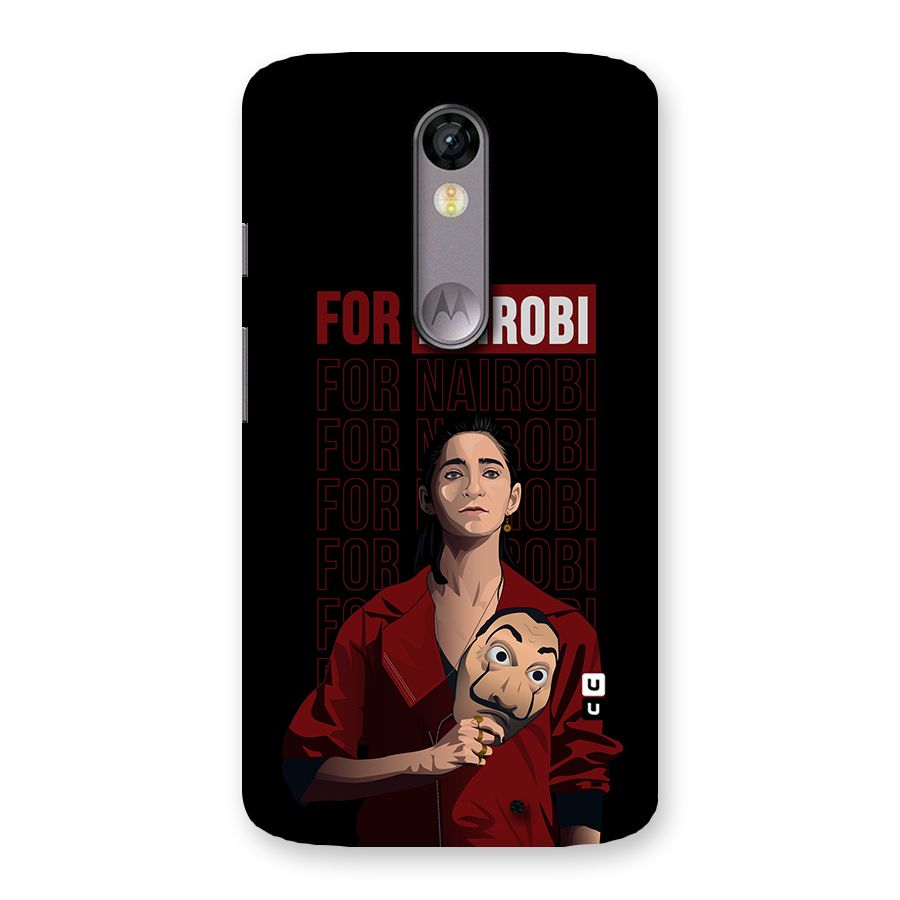 For Nairobi Money Heist Back Case for Moto X Force
