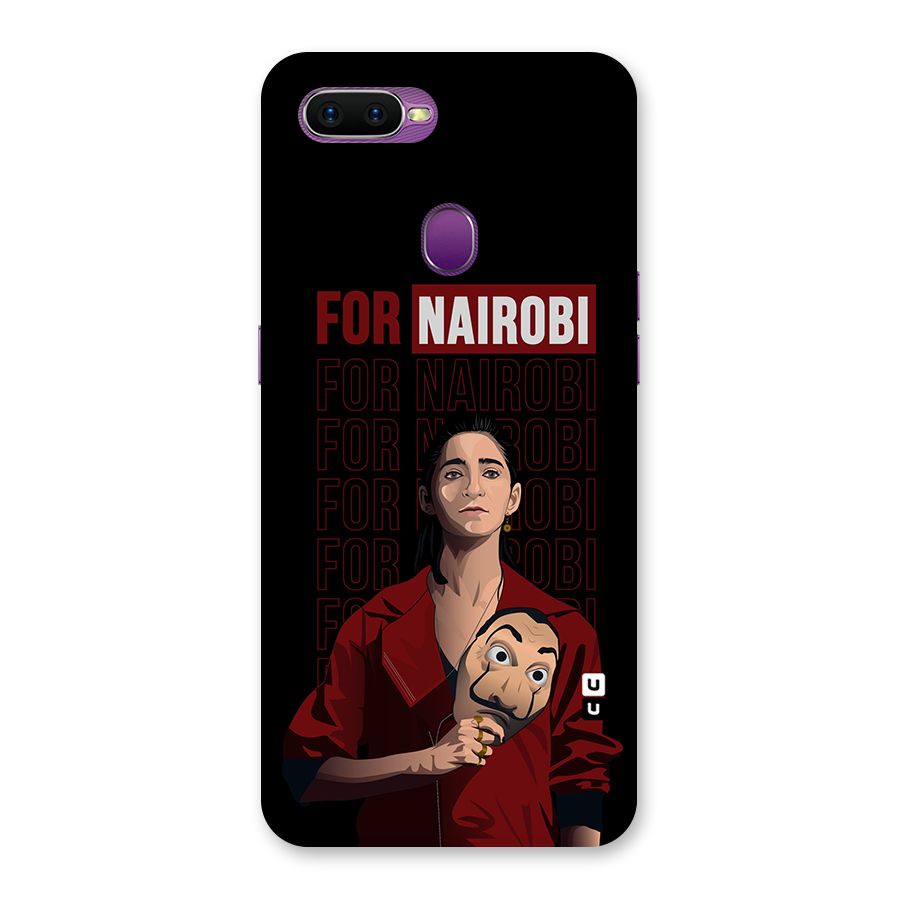 For Nairobi Money Heist Back Case for Oppo F9