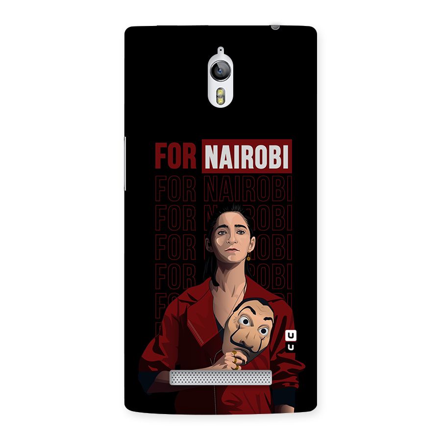 For Nairobi Money Heist Back Case for Oppo Find 7