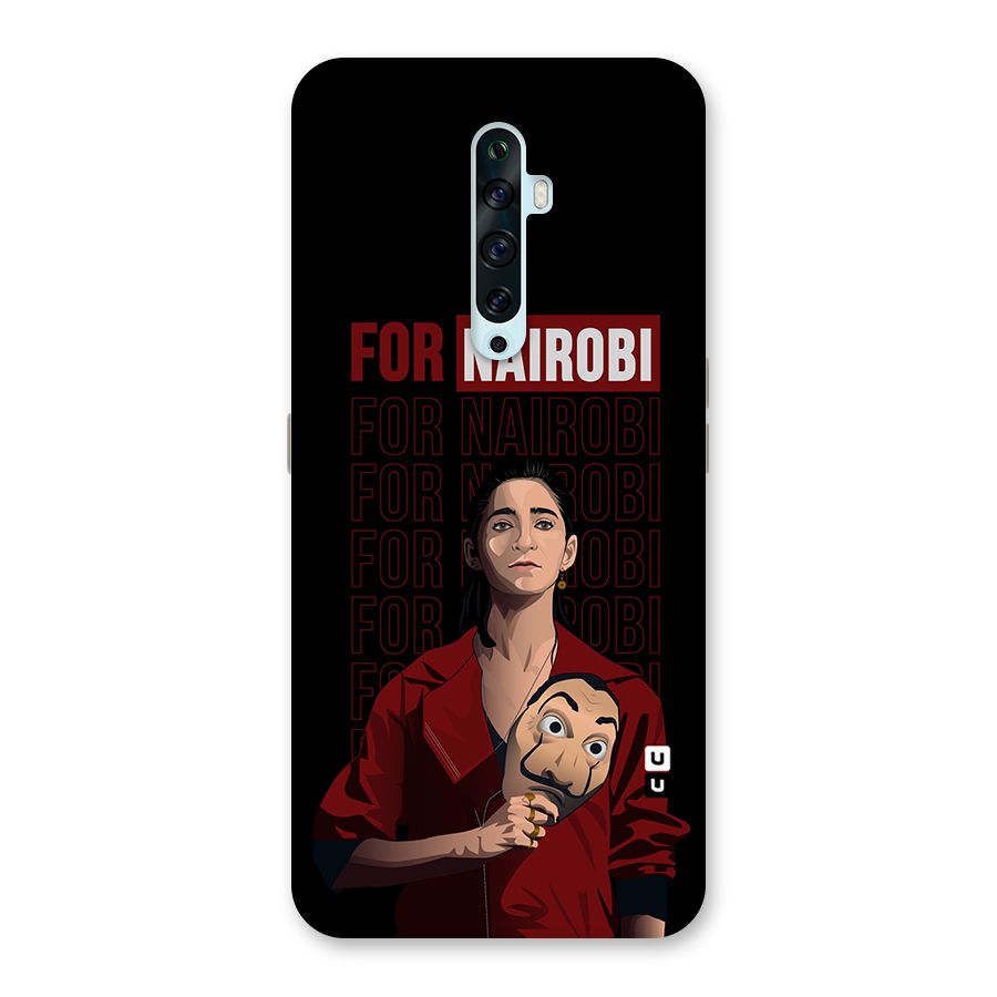 For Nairobi Money Heist Back Case for Oppo Reno2 F