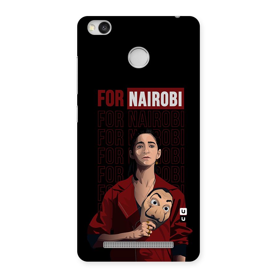 For Nairobi Money Heist Back Case for Redmi 3S Prime