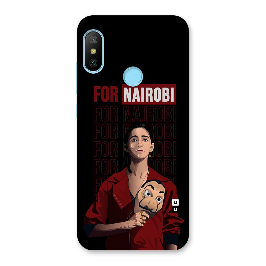 For Nairobi Money Heist Back Case for Redmi 6 Pro