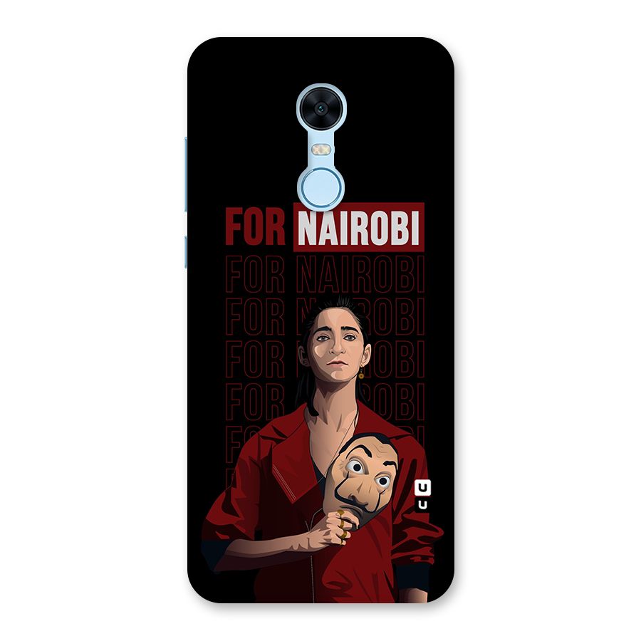 For Nairobi Money Heist Back Case for Redmi Note 5