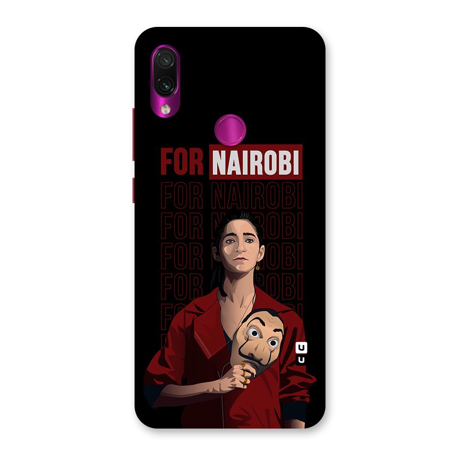 For Nairobi Money Heist Back Case for Redmi Note 7 Pro