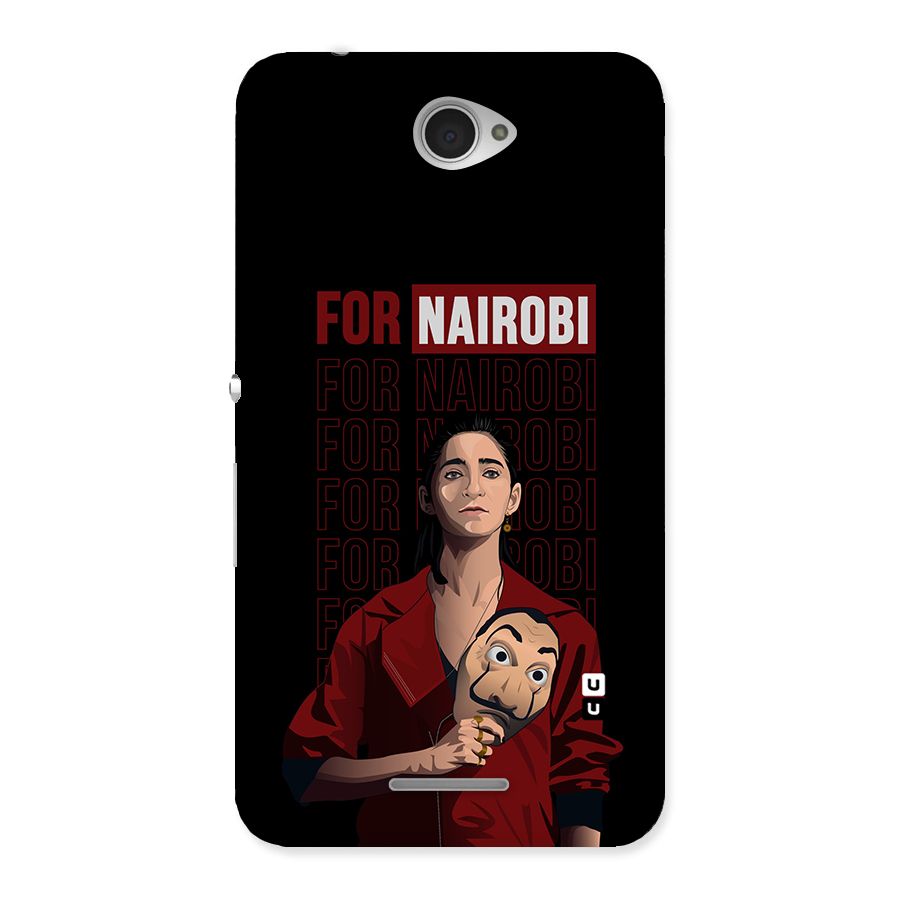 For Nairobi Money Heist Back Case for Sony Xperia E4