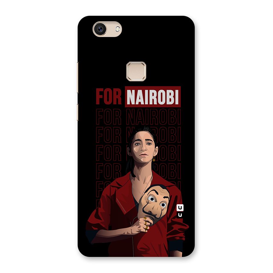 For Nairobi Money Heist Back Case for Vivo V7