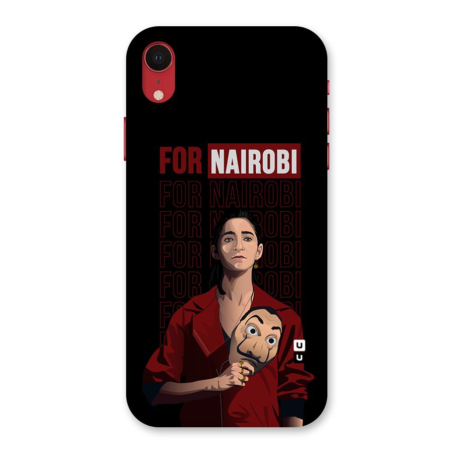 For Nairobi Money Heist Back Case for iPhone XR
