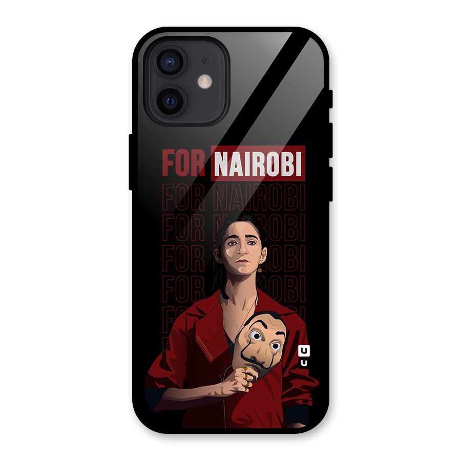 For Nairobi Money Heist Glass Back Case for iPhone 12