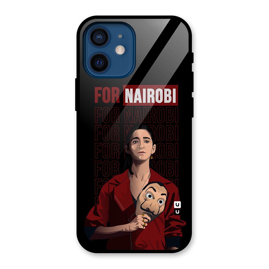 For Nairobi Money Heist Glass Back Case for iPhone 12 Mini