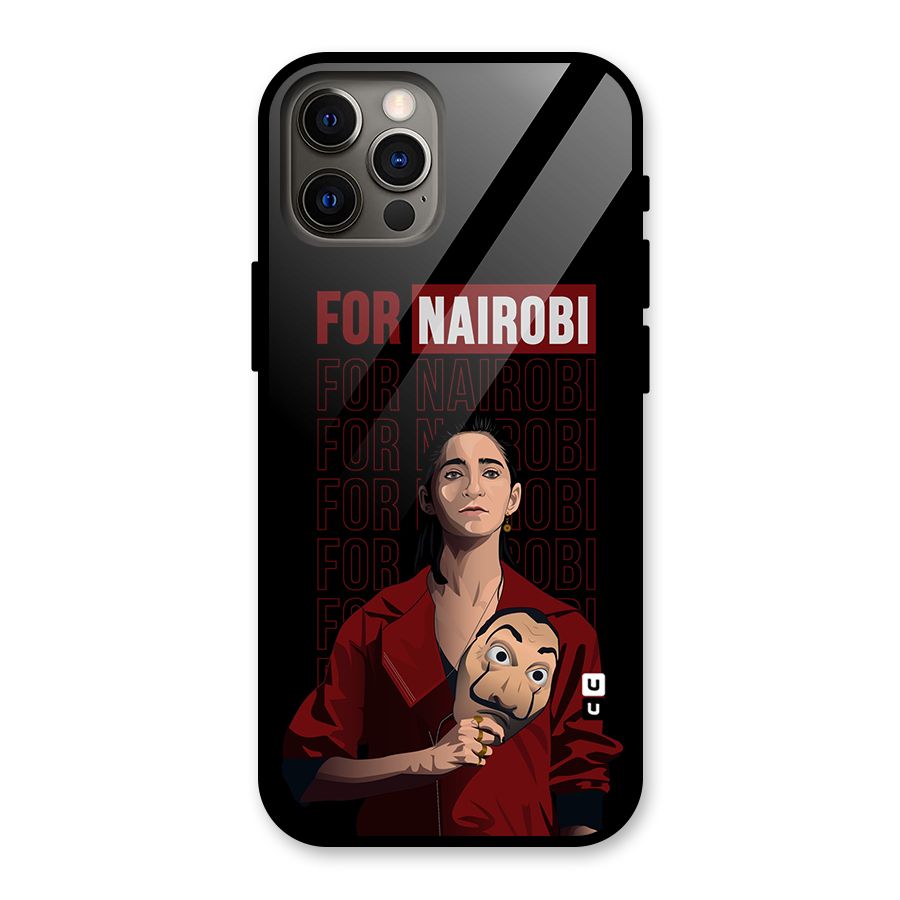 For Nairobi Money Heist Glass Back Case for iPhone 12 Pro