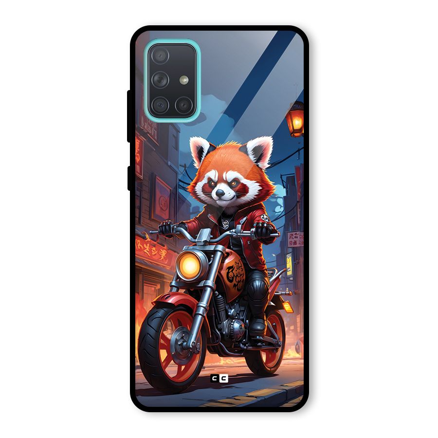 Fox Rider Glass Back Case for Galaxy A71